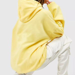 Vestido con Capucha para Mujer, Color Sólido, Manga Larga, Tejido de Algodón, Transpirable, Informal, para Otoño, con Bolsillos, Sudadera con Capucha para Mujer - Product Image 2