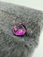 Zehra Gems Schmuck BS107 6MM Natürlicher Purpurrosa Saphir Brillantschliff 1,00 Karat Farbspiel Ceylon Loser Edelstein Facettiert für
