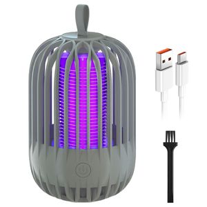 Lámpara Antimosquitos Eléctrica Portátil Recargable Tipo C de 900V de Alto Voltaje, Trampa para Insectos de Interior Inalámbrica con Función para Colgar - Product Image 4