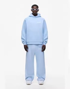 <b>Tracksuit</b> Set Solid Color for Outdoor Sports & Gym Fitness Price for Winter Men's Casual Fashion Two-Piece Zipper - Product Image 1