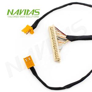 Conjunto de arnés de pantalla LCD de 40 pines LVDS Conector personalizado Hirose DF13 20453 - Product Image 2