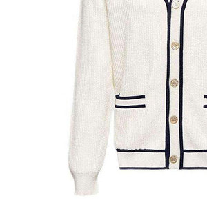Make Your Custom Good Quality V-Neck for Sorority/Fraternity/Schools/Colleges/Universities Logo Knitted <b>Cardigans</b> <b>Sweaters</b> - Product Image 3