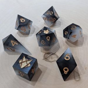 Luxury Crafted Fusion <b>Dice</b> Cubes Vintage Wood Resin Play <b>Dice</b> Royal Edition Artisan <b>Dice</b> <b>Set</b> Fantasy Timber Resin <b>Dice</b> - Product Image 3