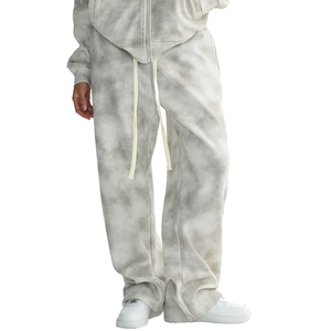 Customized Men Women Jogger Pants <b>Elastic</b> Waist Drawstring Straight Leg Streetwear OEM ODM Supplier - Product Image 4