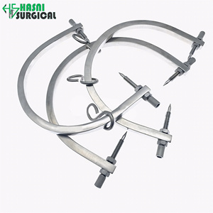 คีมยึดกระดูกแบบมืออาชีพ Gardner Wells รุ่น Skull Traction Tongs พร้อมโครงรูปตัวยู ปรับขนาดได้ ใช้สำหรับยึดกระดูกศีรษะ อุปกรณ์ศัลยกรรมกระดูก - Product Image 6