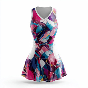 Women Quick Dry Netball <b>Dresses</b> Tennis Training Clothes Outdoor Sports Women Netball Uniforms <b>Dress</b> Tops - Product Image 3