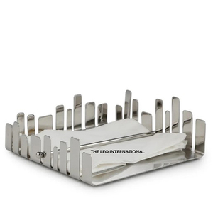 Porte-serviettes carré au design fantastique en bois et aluminium, décoration d'intérieur, porte-serviettes en papier à prix compétitif - Product Image 2