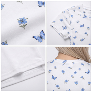 เสื้อครอปท็อปออกกำลังกายแขนสั้นพิมพ์ลายตามสั่ง OEM เสื้อยืดครอปผ้าฝ้ายผสมโพลีเอสเตอร์สำหรับออกกำลังกาย เสื้อครอปแขนกุดสำหรับผู้หญิง - Product Image 6