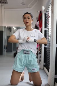 Pantalones Cortos de Kickboxing para Hombre, Muay Thai, Satén, Cintura Elástica, Ligeros, Coloridos, Estampados, para Entrenamiento en Gimnasio - Product Image 5