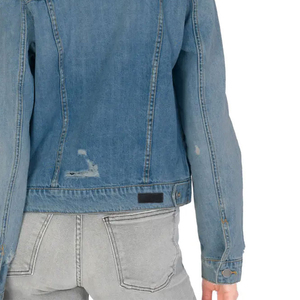 Chaqueta Vaquera Personalizada para Mujer, Jeans Elásticos 100% de Alta Calidad, Chaqueta Vaquera al por Mayor para Mujer - Product Image 4