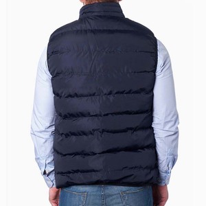 Fashionable Casual Design New Arrival Men Canvas Puffer Vest Custom Printed Logo Waterproof Reversible Breathable OEM - Product Image 6