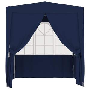 Carpa para Fiestas Azul 100% Polietileno 6.6x6.6 Pies, Construcción de Acero para Bodas y Eventos - Product Image 3