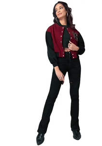 Chaqueta Varsity de Béisbol Formal para Hombre, Personalizada, de Alta Calidad, para Otoño, con Cuello Alto, Capucha, Corte Ajustado, Transpirable y Ecológica, de Forro Polar - Product Image 5