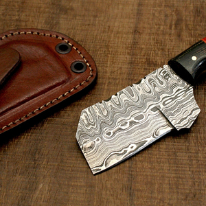 Damascus Steel Cleaver Knife Handmade Kitchen Chopping Blade Heavy Duty Sharp Cutting <b>Tool</b> Custom Handle Outdoor <b>Camping</b> Hunting - Product Image 5