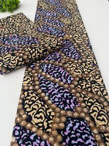 Tissu en coton imprimé africain de qualité supérieure, motif multicolore pour la confection de vêtements de mode, Mozambique - Product Image 4