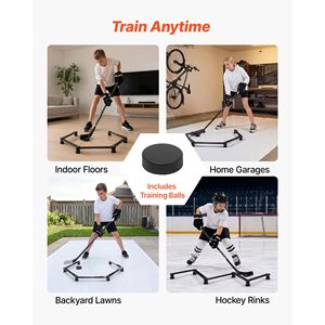 Entrenador de Manipulación de Palo de Hockey, 5 Secciones Ajustables, Equipo de Entrenamiento Portátil para Hacer Ejercicio en Hielo o sin Hielo - Product Image 6