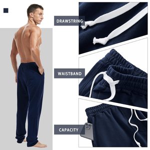 Custom for <b>Men</b> Cotton Baggy Oversized Casual Sport Outdoor Track <b>Men's</b> Pants Jogger Stacked <b>Flare</b> Sweat Pants <b>Men's</b> <b>Trousers</b> - Product Image 4