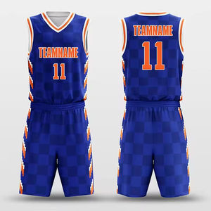 Ensemble de maillots de basket-ball unisexe rouge et vert, col en V, manches longues, respirant, séchage rapide, polyester sublimé, évacuation de l'humidité, athlétique - Product Image 2