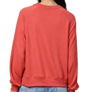 Sweat-shirt pour femme avec logo personnalisé, respirant, 100% coton, haute qualité, vêtements de sport pour femmes - Product Image 4