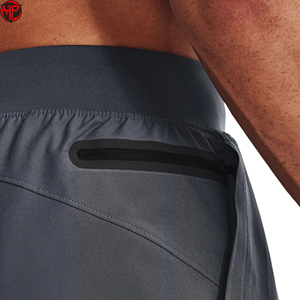Pantalones Cortos Deportivos para Hombre, de Secado Rápido, Transpirables, 100% Poliéster, Tejido de Punto, Cintura Media Elástica, para Correr y Gimnasio - Product Image 5