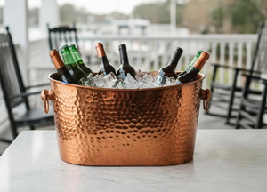 Seau à glace au design attrayant, en acier inoxydable, avec couvercle en cuir, refroidisseur et glacière à vin durables - Product Image 4