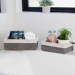 Cesta Moderna de Yute Tejido Ecológico, Plegable, Decorativa, para Ropa, Cocina, Regalos, Organizador, Almacenamiento para Bebés - Product Image 2