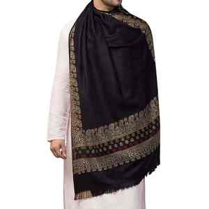 Chal de Pashmina Kani Sólido de Lujo, Tejido a Mano, Tradicional de Cachemira, Suave, Cálido y Elegante, Envoltura de Invierno de Primera Calidad para Hombre - Product Image 4