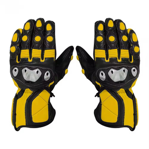 Proveedor Directo de Fábrica, Guantes de Carreras de Alta Calidad, Diseño de Logotipo Personalizado, Cómodos Guantes de Motocicleta de Cuero con Servicio OEM - Product Image 4