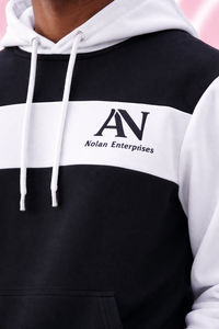 Custom Logo Black White <b>Tracksuit</b> Men – Premium Hoodie & Jogger Set | High Quality Streetwear - Product Image 2