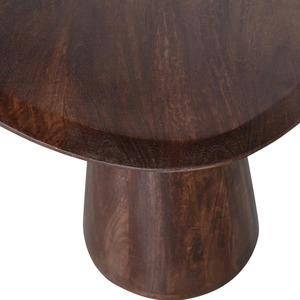 Mesa de Centro Redonda de Madera Maciza de Estilo Minimalista Moderno, Diseño Nórdico, Duradera y Fácil de Limpiar, Muebles para Sala de Estar - Product Image 3