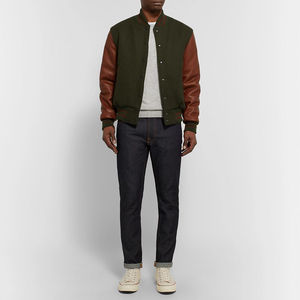 Blouson Bomber Varsity Streetwear Hiver pour Homme – Logo Personnalisé, Coupe-Vent, Polaire, Broderie Chenille, Coupe Ample – Vestes Homme - Product Image 4