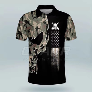 Camiseta de Manga Corta para Hombre, 100% Poliéster, Transpirable, Antibacteriana, Impermeable, de Secado Rápido, Tallas Grandes, Estampada, Bajo MOQ, Servicio OEM, Personalizable - Product Image 2