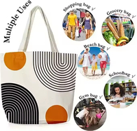 Sac fourre-tout en coton pour femme de haute qualité, imperméable, vente en ligne, prix bas, sac fourre-tout en coton pour femme très vendu