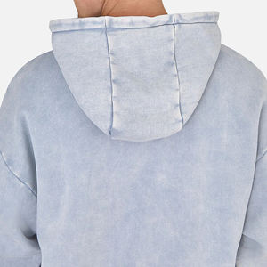 เสื้อฮู้ดผู้ชายสีเบจ ทรงปกติ ผ้าฝ้ายฟลีซถัก 100% แห้งเร็ว มีกระเป๋าหน้า สไตล์วินเทอร์ ล้ำสมัย - Product Image 5