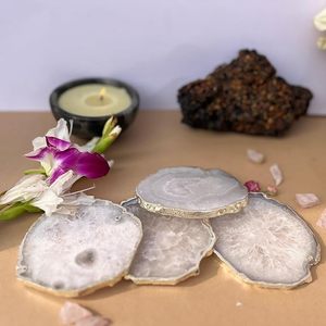 Luxury Resin Coasters Handmade Artistic Beverage Coaster Set Low Price Decorative <b>Table</b> Accessory By AALIYAN MPEX - Product Image 2