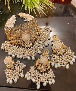 Juego de Joyería de Acero Inoxidable de Alta Calidad con Diseño Personalizado para Mujer, para Bodas y Fiestas, con Collar, Aretes y Anillo - Product Image 2
