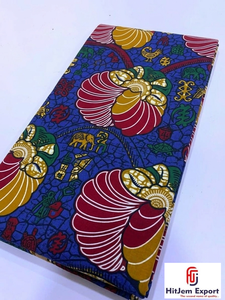 Tissu en coton imprimé africain de qualité supérieure de Freetown pour vêtements traditionnels et décoration intérieure - Product Image 2