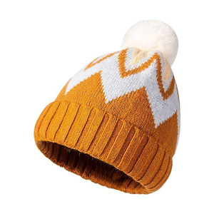 Wholesale Custom Printed Logo Embossed/Digital <b>Wool</b> Blend Breathable Waterproof Jacquard Flat Knit Plaid/Solid Unisex <b>Beanie</b> - Product Image 5