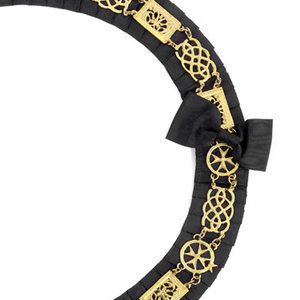 Collar Masónico Redondo de Alta Calidad, Chapado en Oro, Collar de Regalia Masónica, Collar Masónico Más Vendido, Talla OEM - Product Image 2