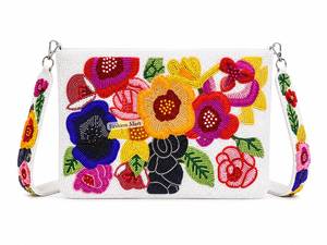 Sac de soirée à rabat perlé avec motif agrumes, sac à bandoulière fait main pour les soirées - Product Image 3