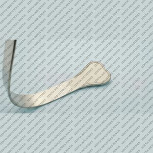 เครื่องมือผ่าตัด Harrington Splanchnic Retractor ขนาด 42 มม. ใบมีดโค้งงอเล็กน้อยรูปหัวใจ มุมฉาก ได้รับการรับรองมาตรฐาน CE ISO - Product Image 2