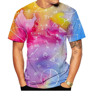 T-shirts en tricot pour hommes avec impression graphique sur toute la surface, sublimation, légers, respirants, séchage rapide, motif personnalisé - Product Image 3