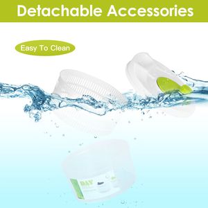 Centrifuga per Insalata a Manovella con Coperchio Asciugante per Frutta e Verdura, Ideale per Uso Domestico in Cucina - Product Image 5