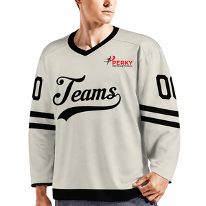 Maillot de hockey sur glace haut de gamme pour équipes sportives, avec tissu respirant et anti-humidité, conçu pour l'entraînement et les matchs de ligue - Product Image 1