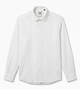 Chemise décontractée à double boutonnage en tissu écossais pour homme Enovate Logan, manches longues, col rabattu, respirante, en lin/coton, ODM, été - Product Image 1