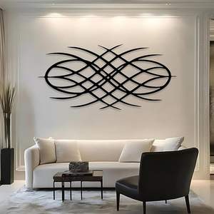 Arte Metálico de Pared LuxeCraft, Decoración de Pared de Diseño RoyalFrame, Escultura de Pared Majestic Glow, Panel Metálico de Pared Opulento - Product Image 3