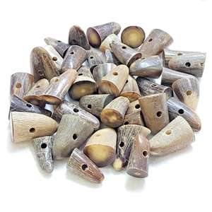 Bouton à boucle en corne de buffle naturelle polie, fait main, écologique, pour la fabrication de vêtements (vente en gros) - Product Image 2