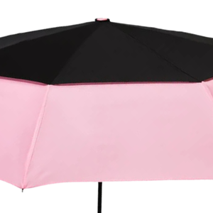Parapluie automatique anti-vent AKA Hurricane de 28 pouces avec lettres de sororité brodées, rose, noir, vert, blanc - Product Image 4