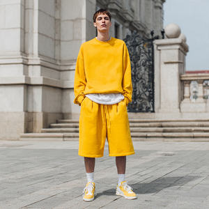 Pantalones Cortos de Chándal de Invierno para Hombre, de Pierna Ancha, con Cintura Alta y Cordón Ajustable, Estilo Holgado, de Tejido Pesado 550 Gsm - Product Image 2