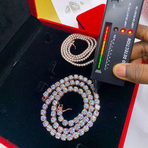 GRA Certification Chunky 18mm Moissanite Cuban Links Moissanite Name Pendant Chain Necklace Diamond <b>Watches</b> Bracelet USA UK - Product Image 1